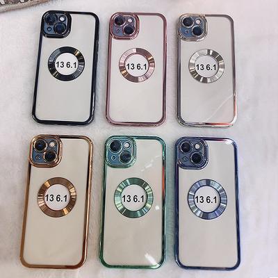 China Shockproof Applicable to new iPhone 13 phone shell 14 pro max lens transparent electroplating cover device iPhone12 film anti-drop for sale