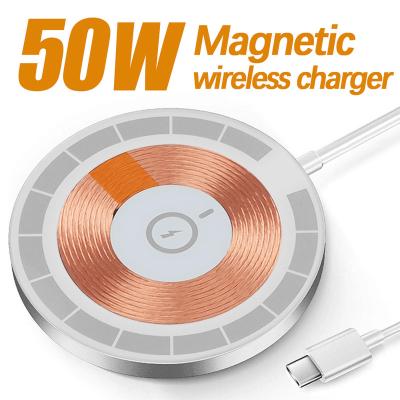 China BKB 50W Mobile Phone Wireless Charger With Fast Charging Capability For iPhone 14 Type C USB 13 iPod Fast Charging for sale