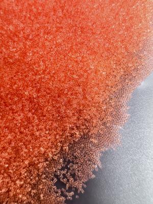 China Orange Plastic Blasting Media 0.5mm  Round Polyamide Polishing Sands for sale