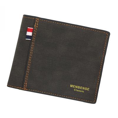 China MENBENSE Waterproof Hot Selling Short Men's Wallets Wallets Wholesale Designer Multifunctional Thin Leather PU Coin Purse Wallets For Man for sale