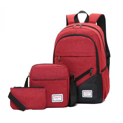 China Wholesale Stylish Large Waterproof Bag Black Backpack School Student Laptop Backpack School Bags Children's Bagpack Set For Men for sale