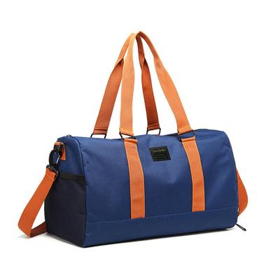 China Custom Stylish Waterproof Gym Exercise Oxford Outdoor Fitness Shoulder Gym Sports Travel Duffel Bag With Shoe Compartment for sale