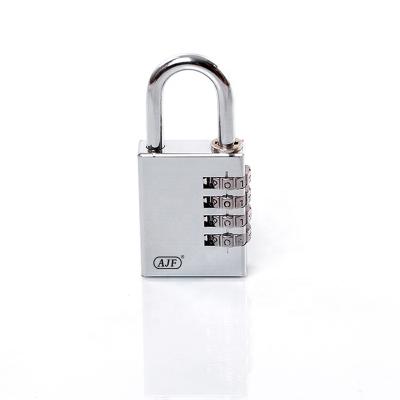 China AJF Combination Padlock 4 Digits Code Lock Brass Waterproof Brass Outdoor Combination Lock for sale