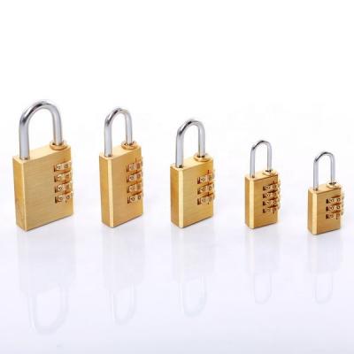 China AJF UK Market Solid Brass High Security And Popular Solid Brass Gym Locker Combination Padlock for sale