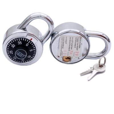 China High Quality Comercial Furniture or Office Furniture AJF 50mm Dial Combination Padlock With Key for sale