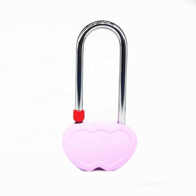 China AJF Zinc Alloy Love Double Heart Lock For Lovers Romantic Gift for sale