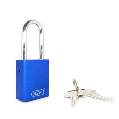 China Wholesale AJF Aluminum Body 38mm Fade Resistant Aluminum Safety Padlock with Keys for sale