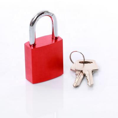 China High Quality Security Lockout AJF Padlock High Quality Red Square Padlock Aluminum Red Love Lock Aluminum Padlock for sale