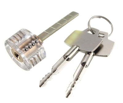 China AJF PMMA Practice Lock Set, Crystal Clear Locks Cut Transparent, Beginner Locksmith Tools for sale