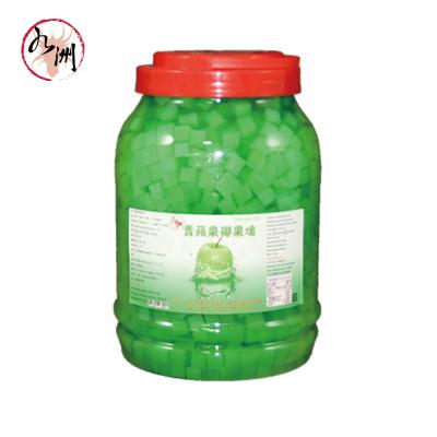 China Natural Bubble Tea Supplier from Taiwan - Green Apple Coconut Jelly Topping for sale