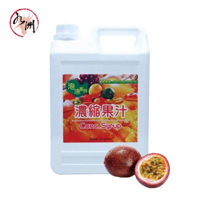 China Natural Passion Fruit Concentrated Syrup from Taiwan Bubble Tea Supplier for sale