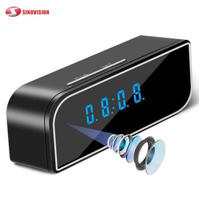 China NIGHT VISION Sinovision Sinovision Desktop Clock Spy Camera 1080P HD Home Security Mini Hidden IP Camera SD Card Smart Storage for sale