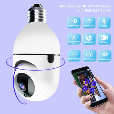 China 2021 Hot Selling Human Motion Tracking Human Motion Tracking 2MP 3MP HD Night Vision Wireless Tuya Speed ​​Dome Camera With E27 Support P2P PTZ Camera for sale