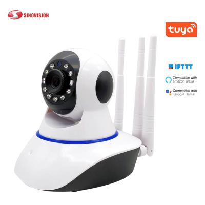 China NIGHT VISION New Tuyasmart Sinovision WiFi Camera Three Antennas 1080p Small Antennas 1080p Wireless WiFi Camera P2P Monitor IR Night Vision CCTV Wireless Home Camera for sale