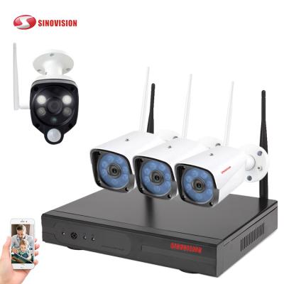 China PIR Sensor send message to Sinovision 720P 4ch CCTV Night Vision Home Security Camera Sinovision 720P 4ch PIR Alarm System Wifi IP Camera NVR Wireless pir kit for sale