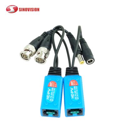 China CCTV Network Lan Video Balun Sinovision Passive Video Balanced Transformer BNC to RJ45 Adapter with Full HD 1080P-5MP Surveillance Security Camera Power Ethernet Cable for sale