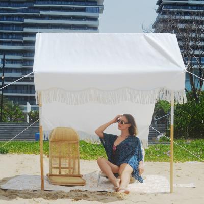 China Extended Type Light Weight Stretch Beach Outdoor Camping Luxury Shelter Sun Shade Awning Beach Tent White for sale