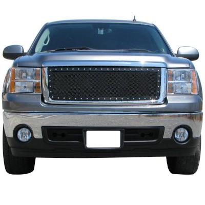 China Factory-direct High Quality 4X4 Parts Stainless Steel Grill With Rivet Front Black Grill For GMC Sierra 1500 2007-2013 for sale