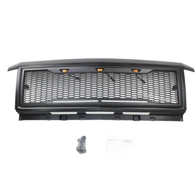 China Best Selling Parts ABS Factory-direct Offroad Grill With Black Paint LED Replacement Front Grill For Silverado 2500 3500 2015-2019 for sale