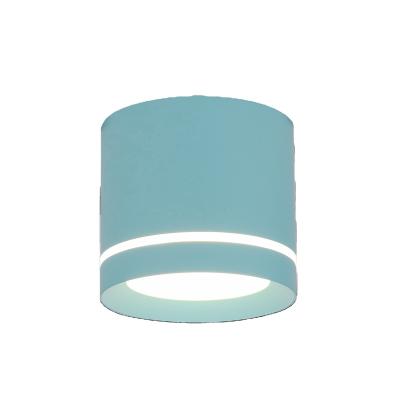 China IP 20 Acrylic Cylinder LED Ceiling Light Aluminum Surface Mounted Downlight Indoor Acrylic Bedroom Decoration SMD 5630 Downlight for sale