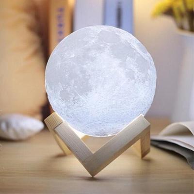 China New Modern Creative Electric Power Source 12cm 15cm 18cm LED Light Source Moon Lamp LED Light With PVC Material for sale