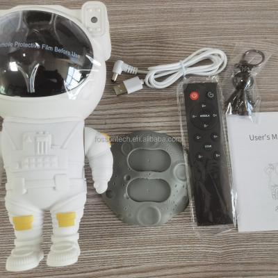 China New-Designed 2022 New Model Multicolor Rotating Astronaut Starry Sky Projector Lighting Galaxy Projector With Astronaut Keychain Gift for sale