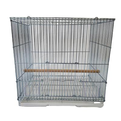 China Canary Yellow Finches Parakeet Aviary Metal Stand Breathable Luxury Stainless Outdoor Parrots Nest Bird Cages Carrier With Tray for sale