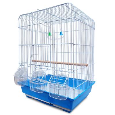 China Wholesale Breathable Luxury Canary Bird Cage Metal Bird Cage Portable Indoor Indoor Outdoor Breeding With Three Feeding Windows for sale