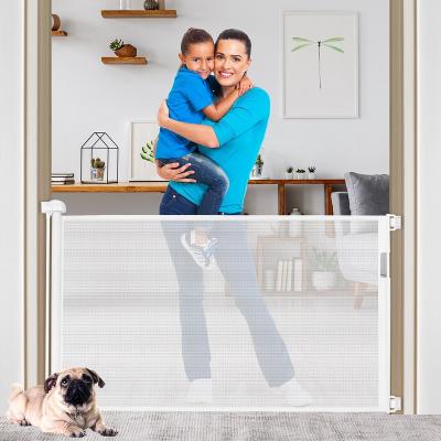 China Detachable Toilet Baby Retractable Door Room Child Guardrail Pet Portable Stair Gate Customize Size Safety Indoor Soft Movable Door for sale