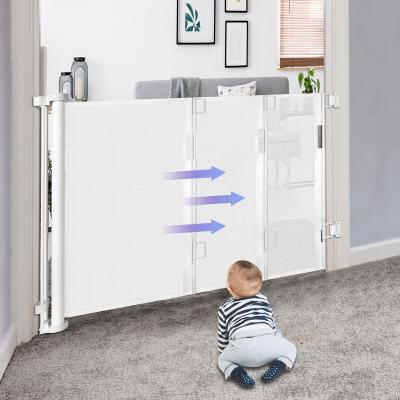 China Soft Indoor Outdoor Width Baby Movable Retractable Retractable Door Customizable Suitable for Stairs Corridor Pet Kids Safety Extra Wide Door for sale