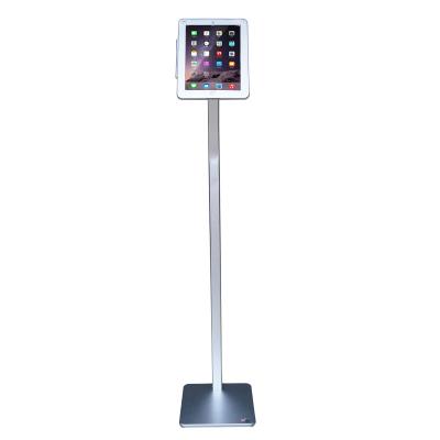 China Floor Standing Display 360 Degree Adjustable Tablet Holder Aluminum Floor Stand with Safe Lock Kiosk Tablet Holder for iPad Mini 7.9