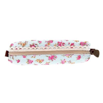 China High Quality Mini Retro Flower Floral Lace Pencil Case,pencil bag school supplies Cosmetic for sale