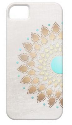 China Freeuni Elegant Gold Foil Look Lotus Flower iPhone 5 Cases with wholesales best selling for sale