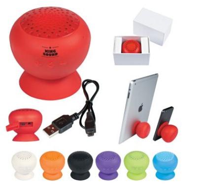 China Freeuni Promotional Silicone sucker Wireless speaker Streo outdoor bluetooth loudspeaker for sale