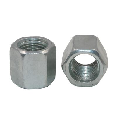 China General Industry Galvanized Hexagon Connector Female High Strength Galvanized Thick Hex Nut for sale