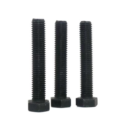 China M5/6/8/10/12/14/16/18/20/24/27/30/33/36/39 black oxide din931/933 grade 4.8/6.8/8.8 hex head bolts in steel for sale