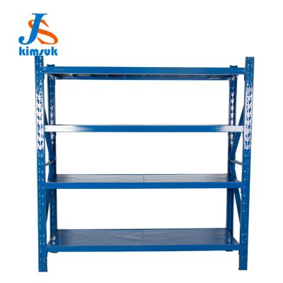 China Industrial Racking System Corrosion Protection Boltless Storage Rack Warehouse Metal Shelving Medium Duty Shelving for Logistics Warehouse for sale