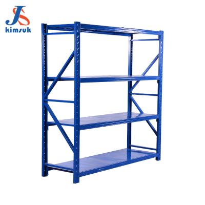 China Corrosion Protection Lightweight Adjustable Power Coated Boltless Shelving for sale