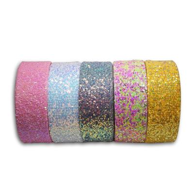 China New Design Sustainable Grosgrain Ribbon Glitter 3