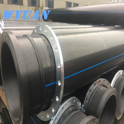 China PE 100 PN10 560mm 710mm HDPE Dredge Pipe With Stub End Collar for sale