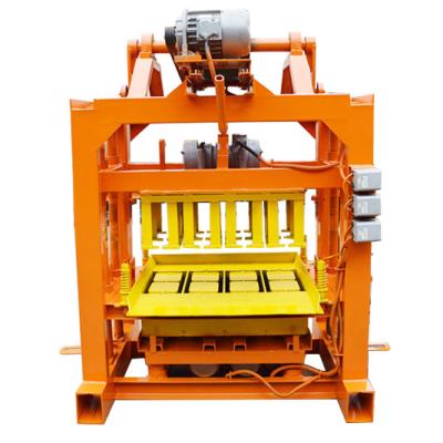 China Buliding Construction Cement Hollow Block Making Machine QTJ4-40 Small Manual Paver Bricks Making Machinery for sale