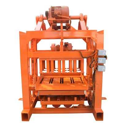 China Buliding Construction Factory Price QTJ4-40 Manual Concrete Paver Hollow Block Making Machine for sale