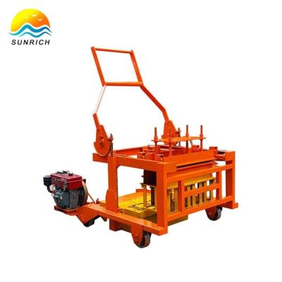 China Buliding Construction Egg Laying Brick Concrete Hollow Block Making Machine in Peru Haiti for sale