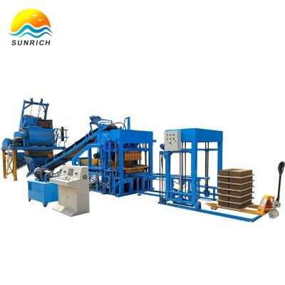 China Buliding Construction QT4-15 Fully Automatic Interlocking Hydraulic Cement Block Making Machine in Ghana for sale