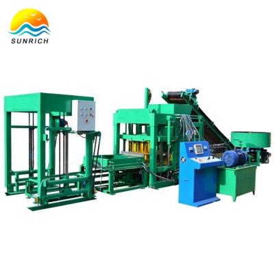 China Buliding Construction QTJ4-18 Automatic Cement Paver Interlocking Brick Making Machine For Sale for sale