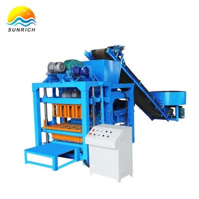 China Buliding Construction QTJ4-28 Automatic Construction Cement Concrete Block Hollow Solid Brick Making Machine for sale