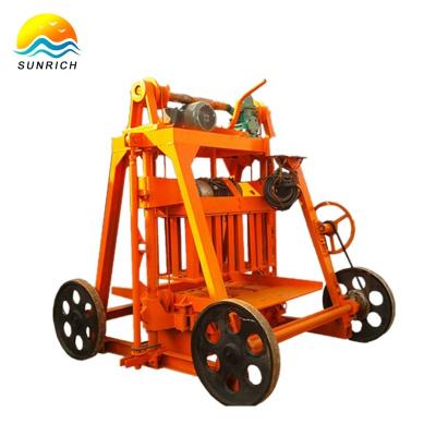 China Buliding Construction QMY4-45 Mobile Egg Laying Brick Block Machine Concrete Makers for sale