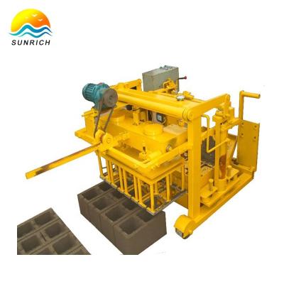 China Buliding Construction QT40-3A Mobile Block Making Machine Egg Laying Brick Making Machinery for sale