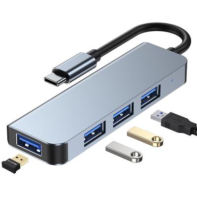 China Mobile Devices 4 .desk Computer in 1 USB-C USB Type-C HUB with USB 3.0 Support 4K HD MI Charging PD 3.0 Adapter for sale