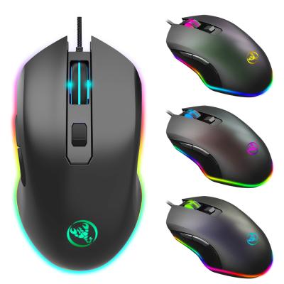 China Factory price coloful USB gaming factory price large LED backlight wired computer gamer optical gaming mouse can print logo for sale